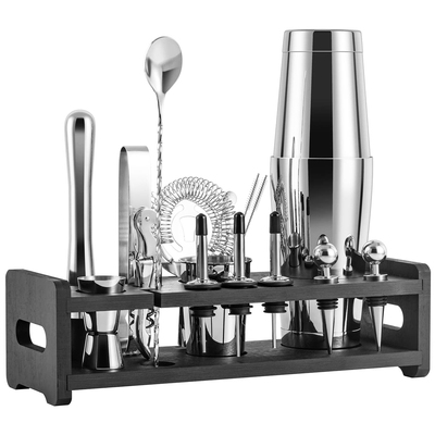 22Pcs Boston Shaker Set with Stand