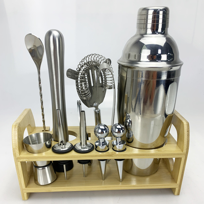12Pcs Cocktail Shaker Set with Stand